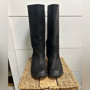 SOREL Slimpack waterproof black leather winter boots. New no box size 8.5.